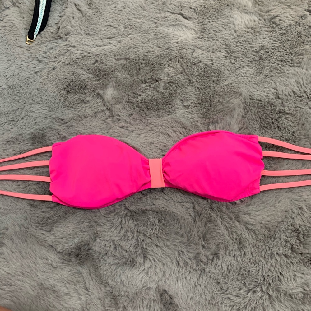 Pink VS PINK tanning bandeau bikini top